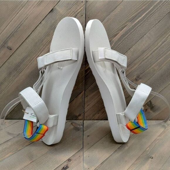 Teva Original Universal Pride x Polaroid Sandals Mens‎ Size  12 Ice Grey Outdoor - Picture 6 of 9